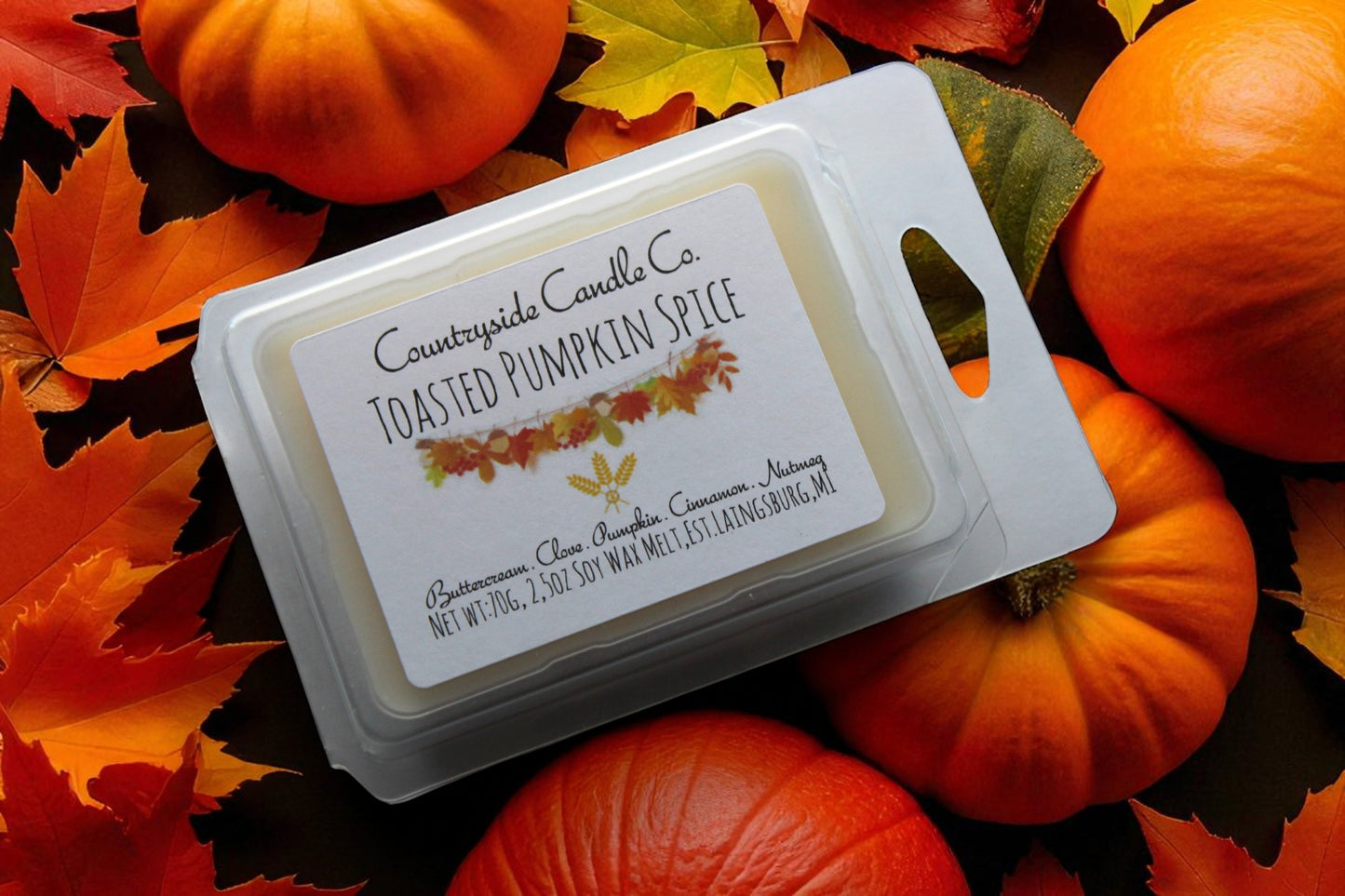 2.5oz Toasted Pumpkin Spice Wax Melt