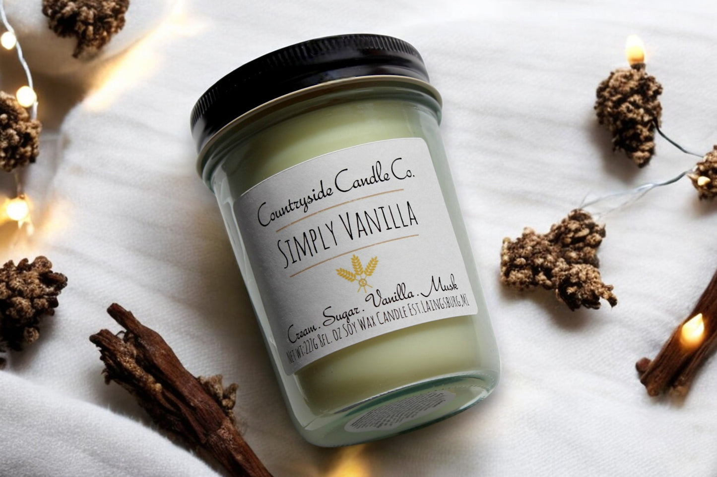 8oz Simply Vanilla Soy Candle