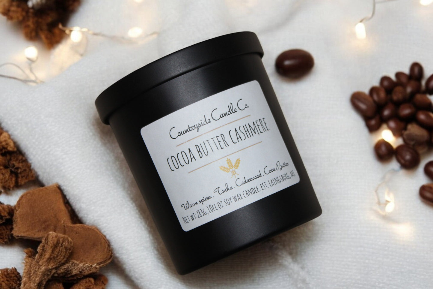 10 Oz Cocoa Butter Cashmere Soy Candle
