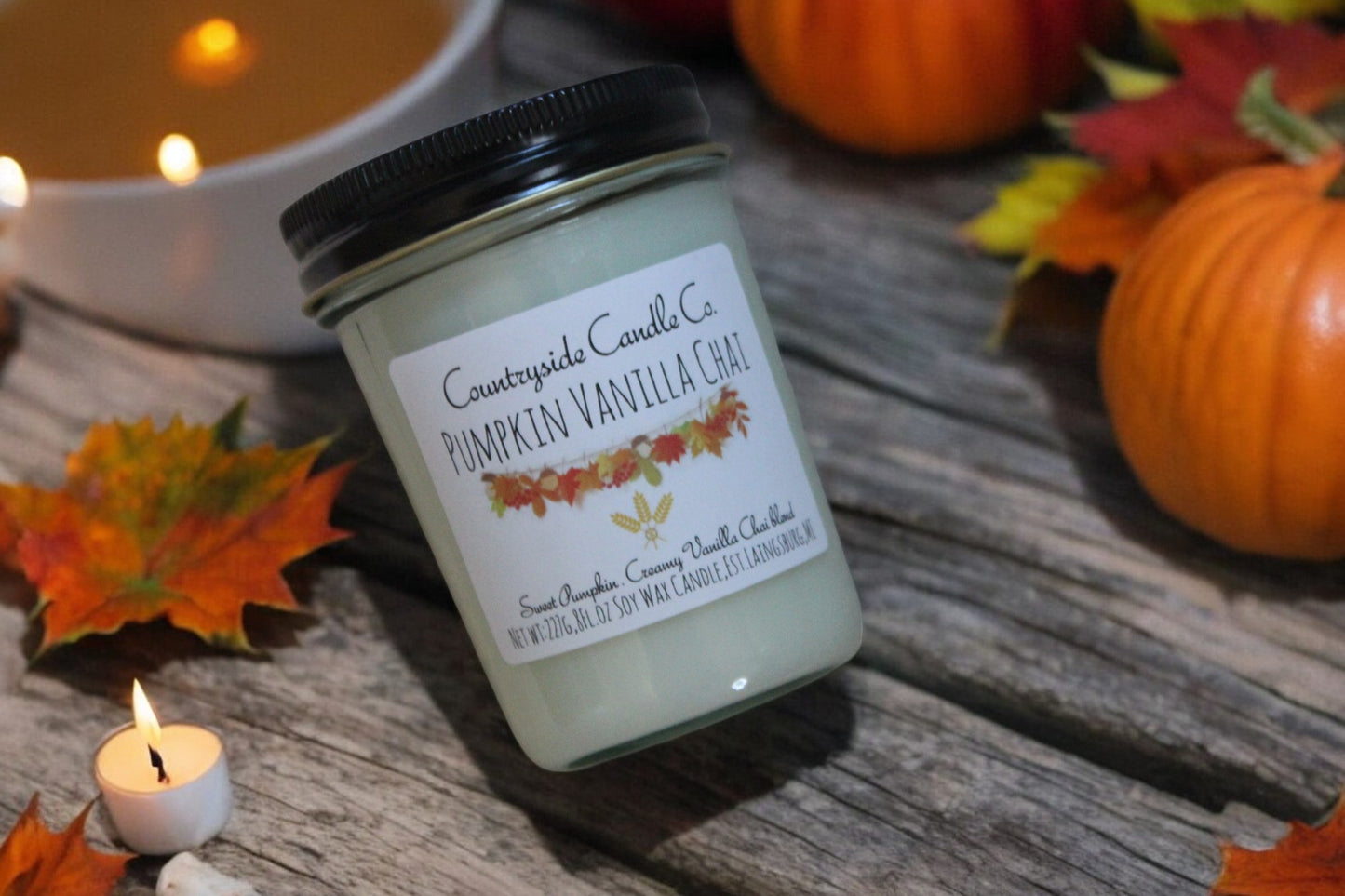 8oz Pumpkin Vanilla Chai Soy Candle