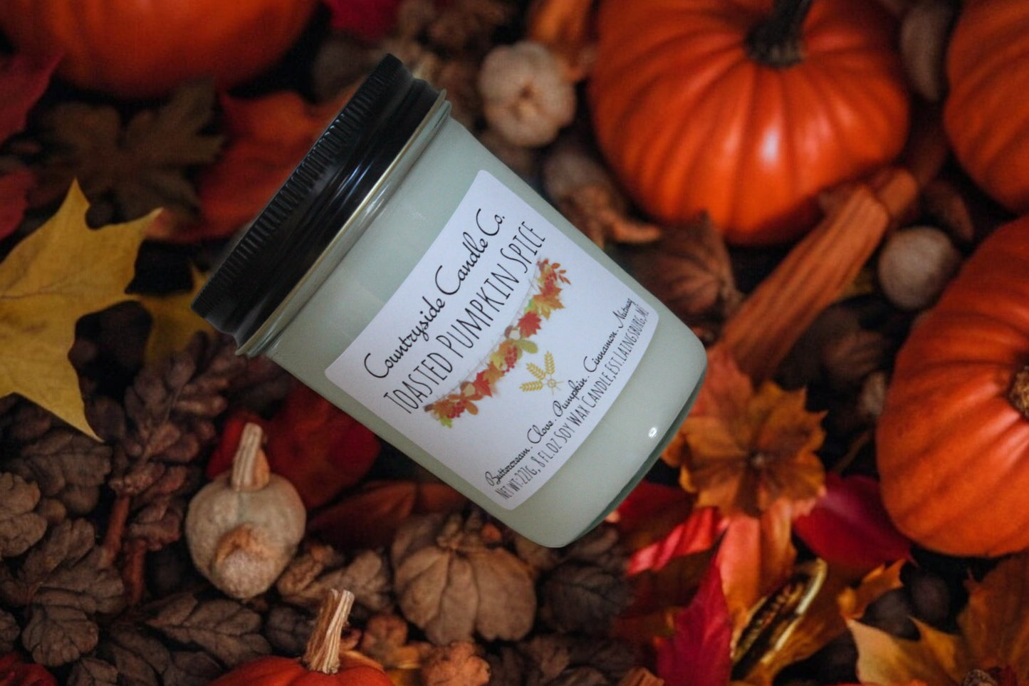 8oz Toasted Pumpkin Spice Soy Candle