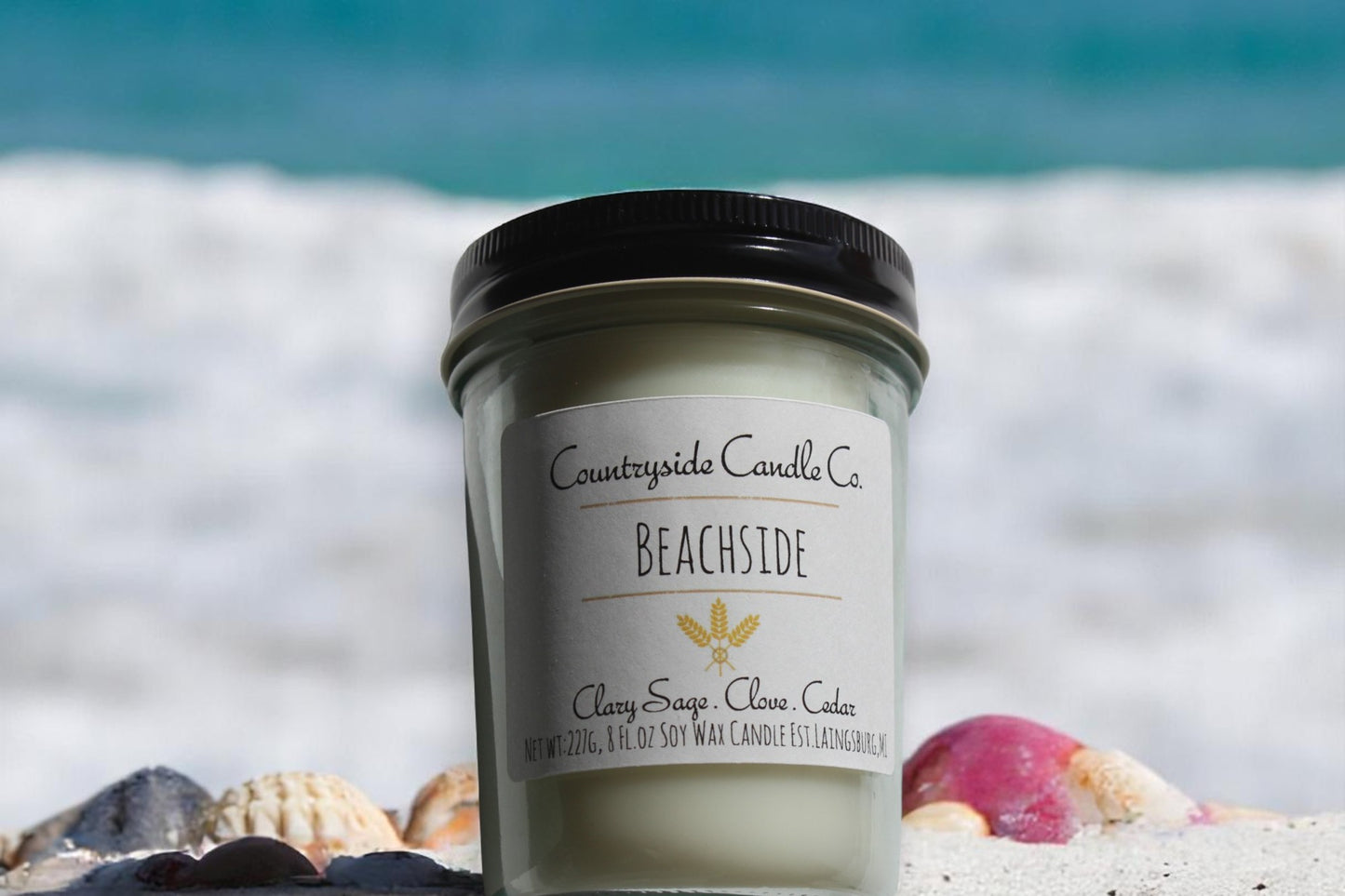 8oz Beachside Soy Candle