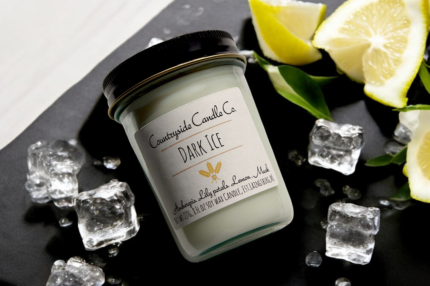 8oz Dark Ice Soy Candle