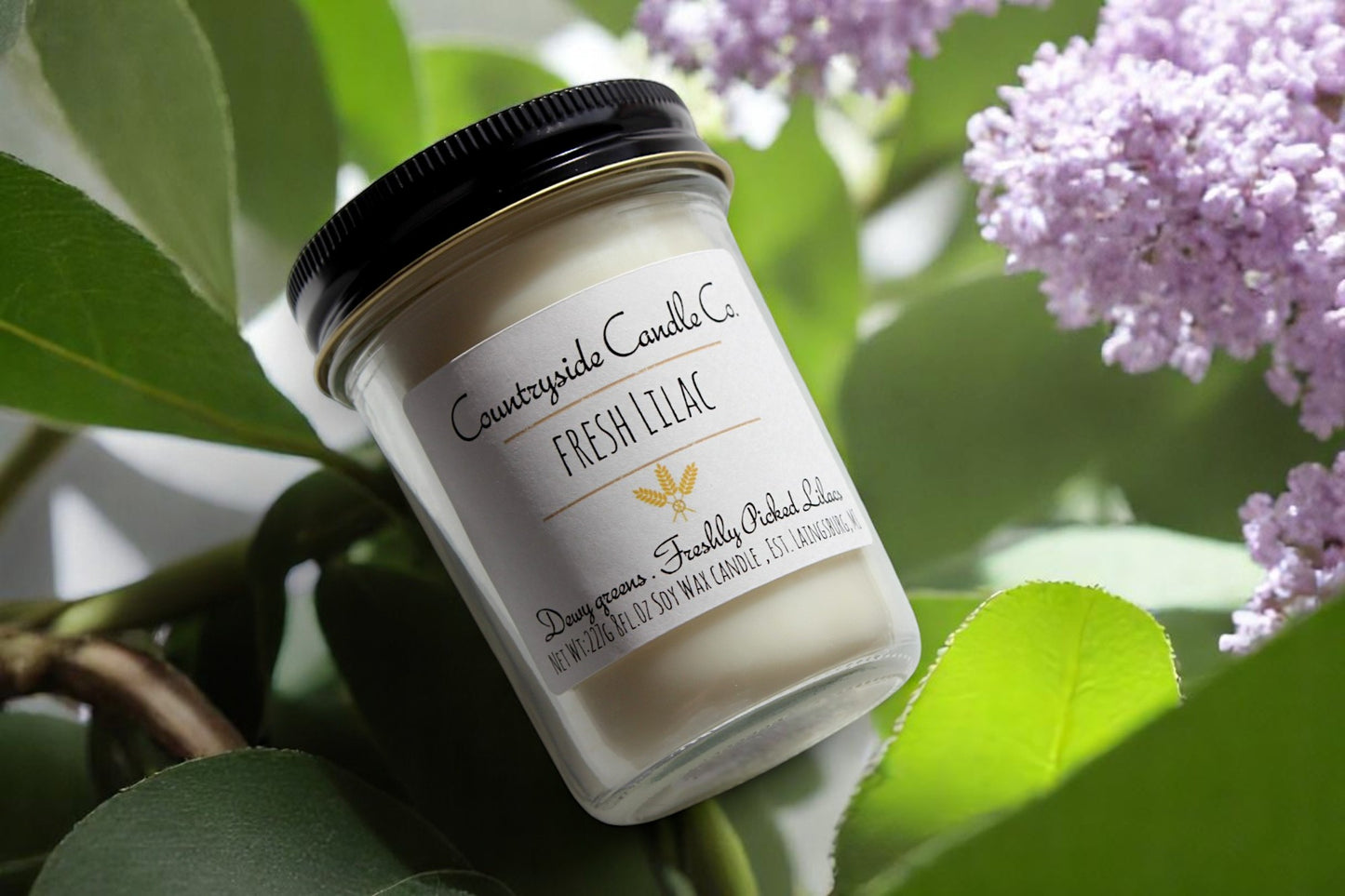 8oz Fresh Lilac Soy Candle