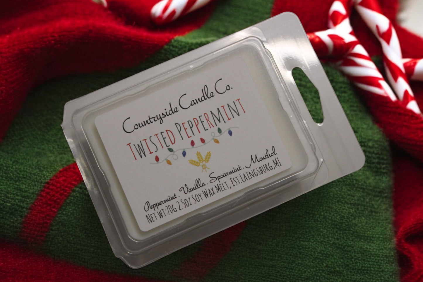 2.5 oz Twisted Peppermint Wax Melt