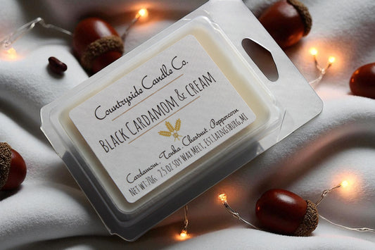 2.5oz Black Cardamom and Cream Wax Melt