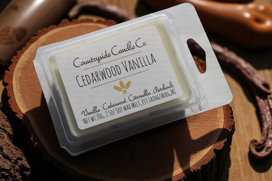 2.5oz Cedarwood Vanilla Wax Melt