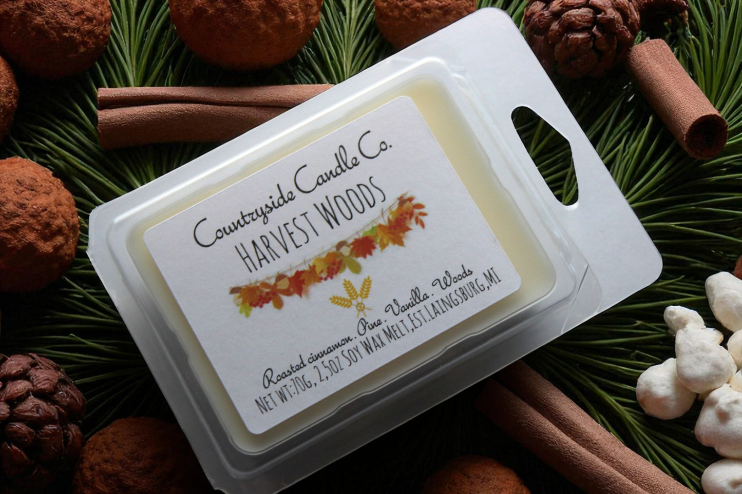 2.5oz Harvest Woods Wax Melt