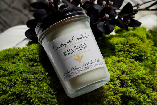 8oz Black Orchid Soy Candle