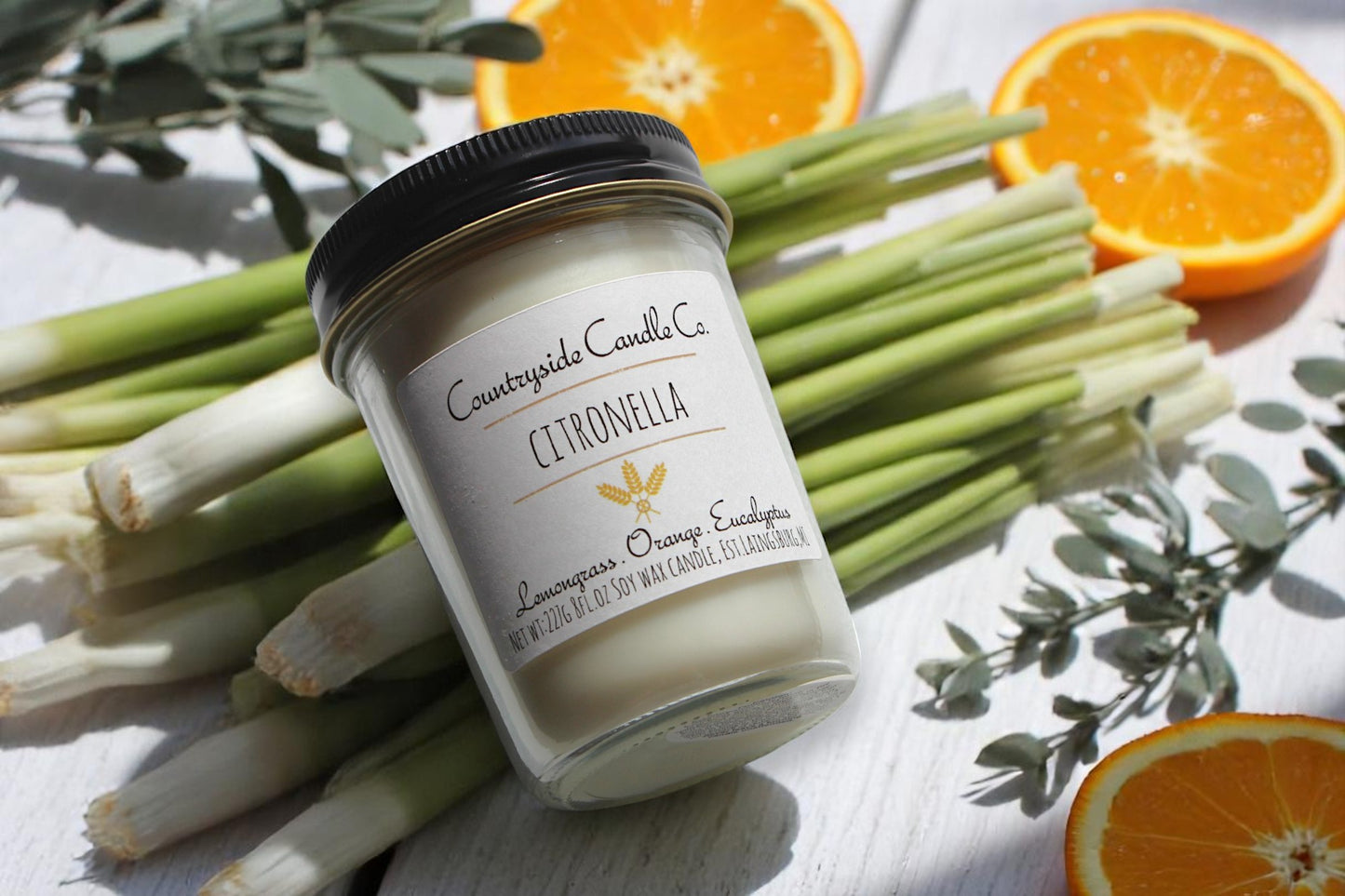 8oz Citronella Soy Candle