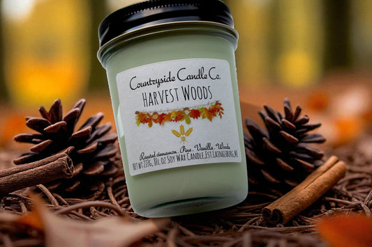 8oz Harvest Woods Soy Candle