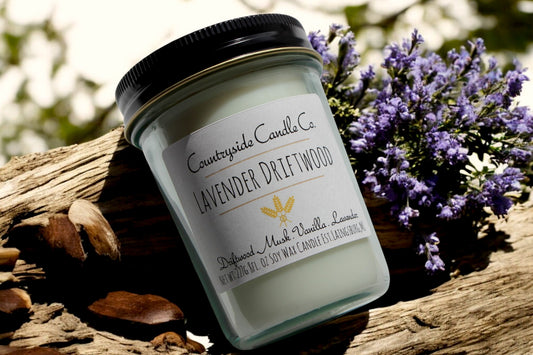 8oz Lavender Driftwood Soy Candle