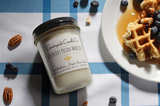 8oz Blueberry Pecan Waffles Soy Candle
