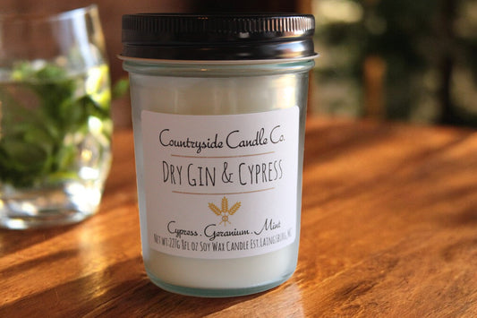 8oz Dry Gin & Cypress Soy Candle