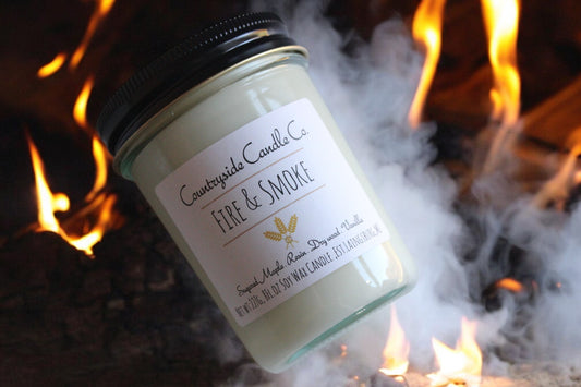 8oz Fire & Smoke Soy Candle