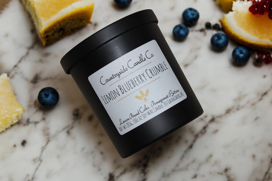 10 Oz Lemon Blueberry Crumble Soy Candle