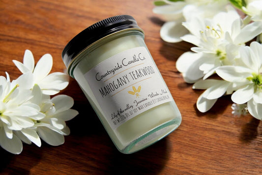 8oz Mahogany Teakwood Soy Candle