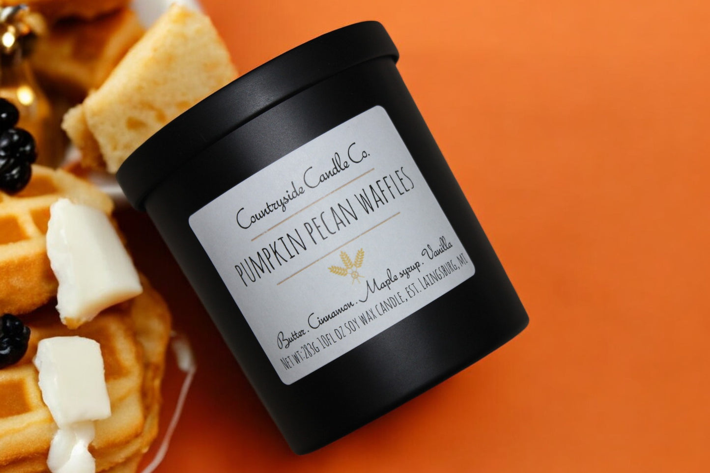 10 Oz Pumpkin Pecan Waffles Soy Candle