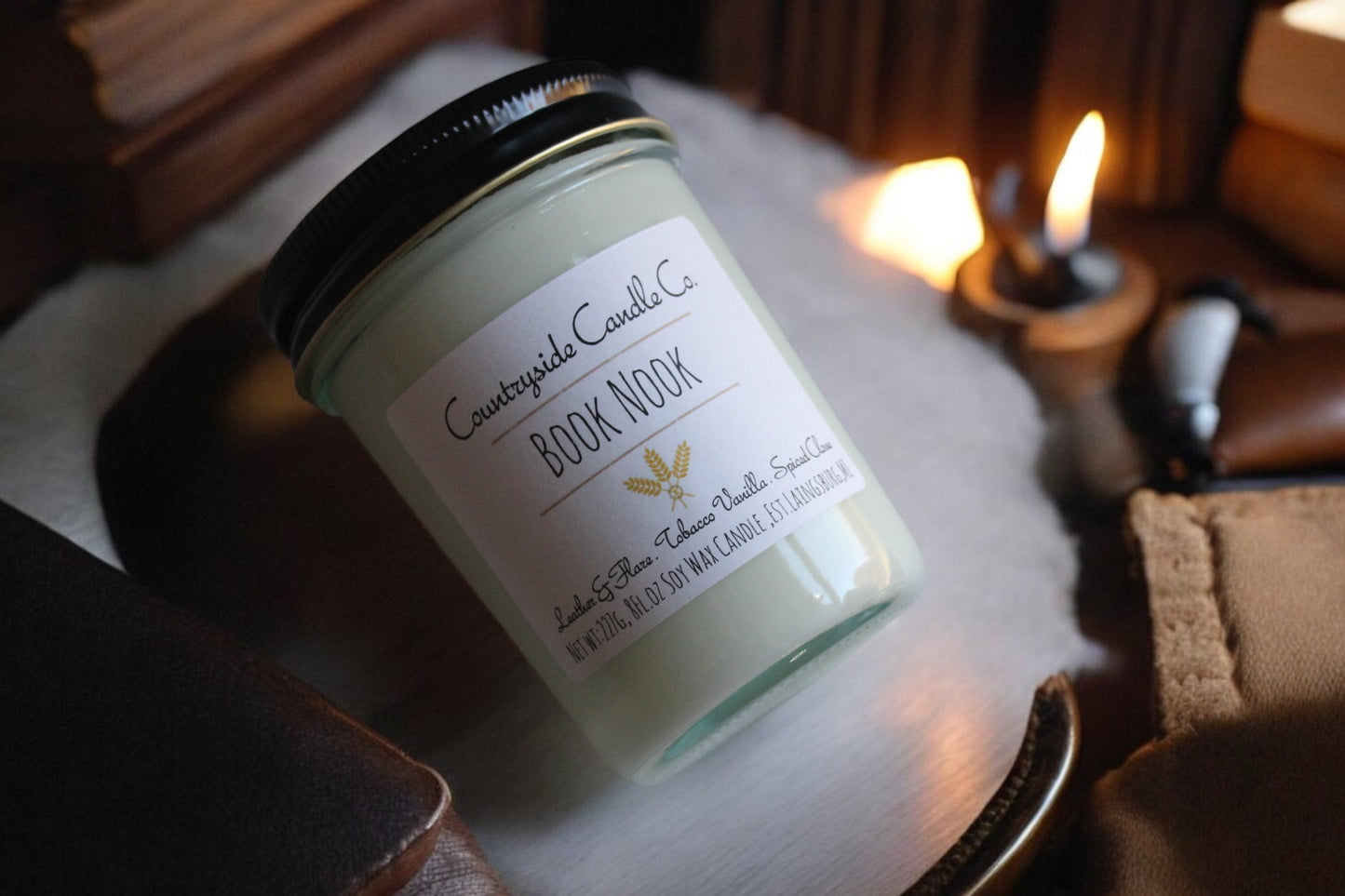 8oz Book Nook Soy Candle