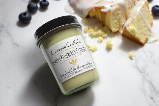 8oz Lemon Blueberry Crumble Soy Candle