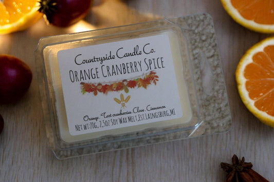 2.5oz Orange Cranberry Spice Wax Melt